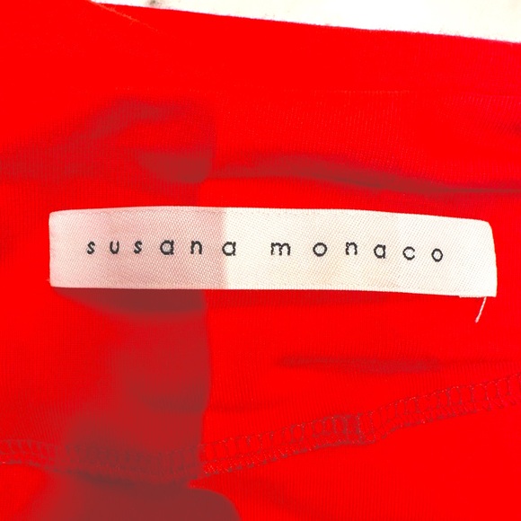 NWOT Susana Monaco Essential Thin Strap Mini Dress in Perfect Red (Size M) - Picture 5 of 6